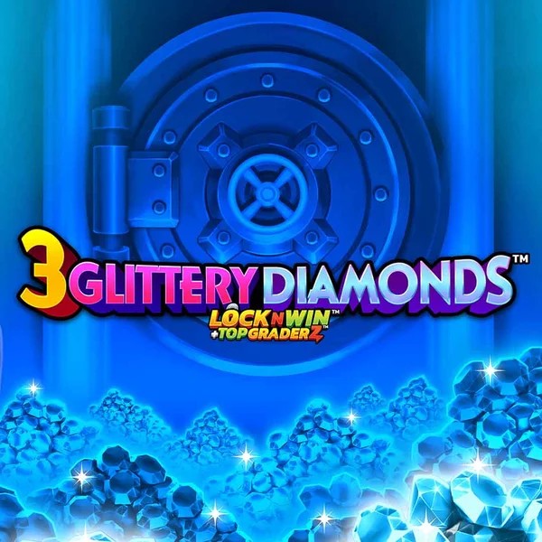 3 Glittery Diamonds by PearFiction Studios, showcased at kingmakercasinos-es.com – game logo