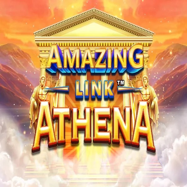 Amazing Link Athena slot logo by SpinPlay Games at Kingmaker Casino