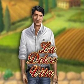 La Dolce Vita slot logo by Gamomat at Kingmaker Casino