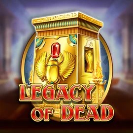 Legacy of Dead slot logo by Play'n GO at Kingmaker Casino