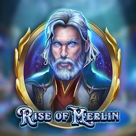 Rise of Merlin slot logo by Play'n GO at Kingmaker Casino